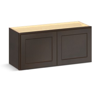 RELIABILT Parkstone II Wall Cabinet, Espresso Stained, 33" W, 2 Doors, Fully Assembled - 641399 | Lowe's Pro Supply